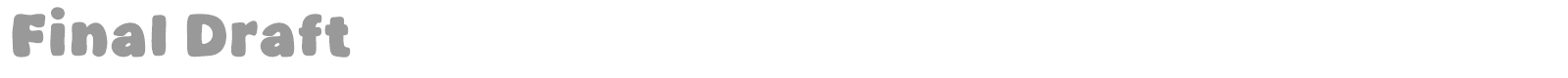 Final Draft font preview